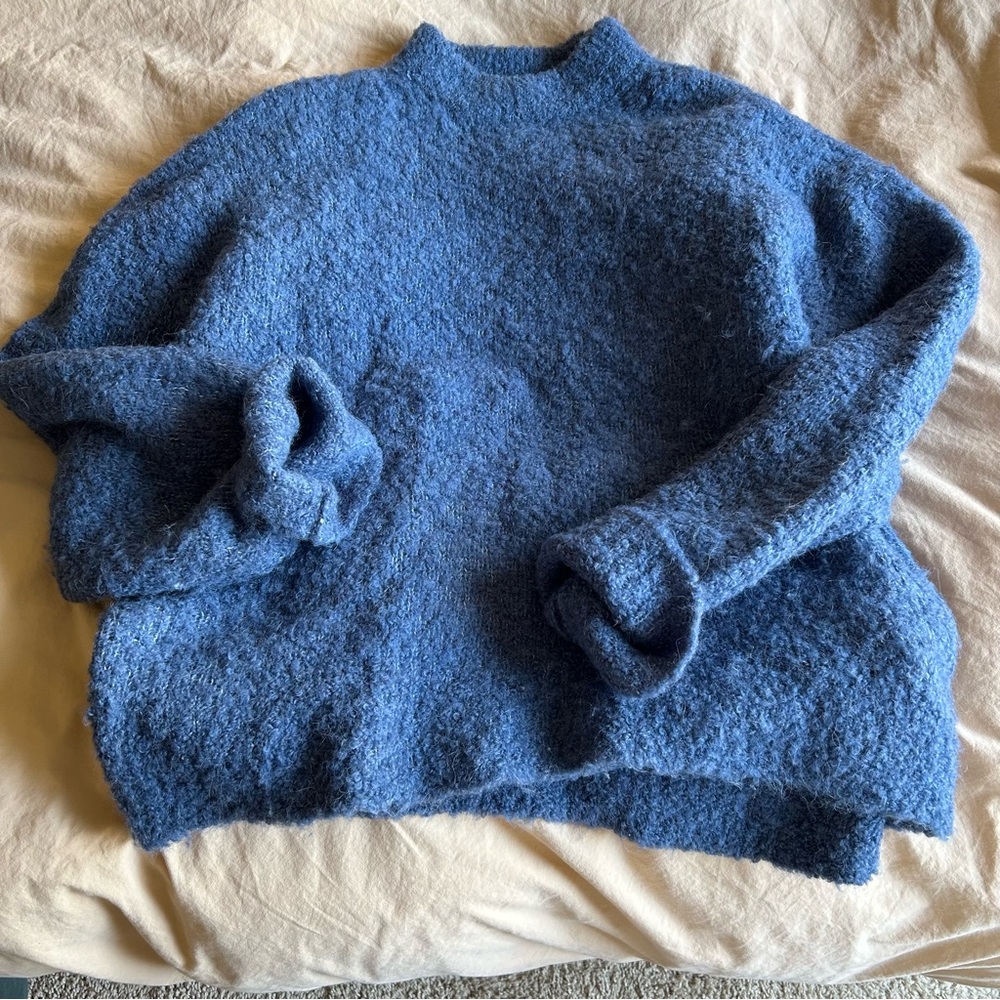 Madewell Wool-Alpaca Blend Bouclé-Knit Oversized Sweater